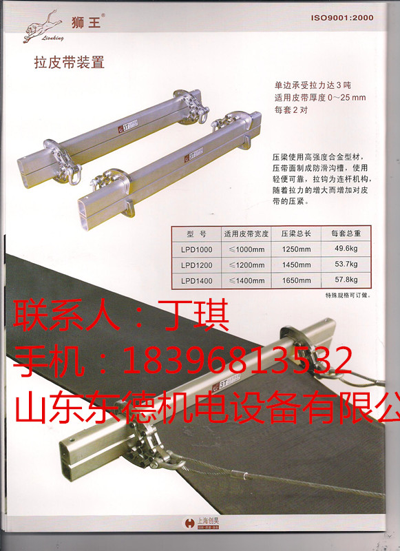 供应狮王LPD1200型拉皮带装置高寿命，性能优图片