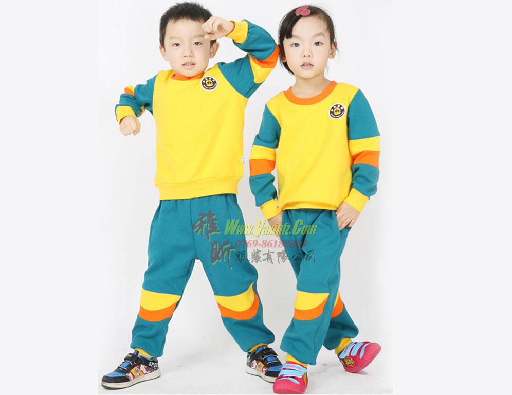 供应定制秋冬新款幼儿园园服儿童校服卫衣套装运动服中小学生校服幼儿园服0843图片