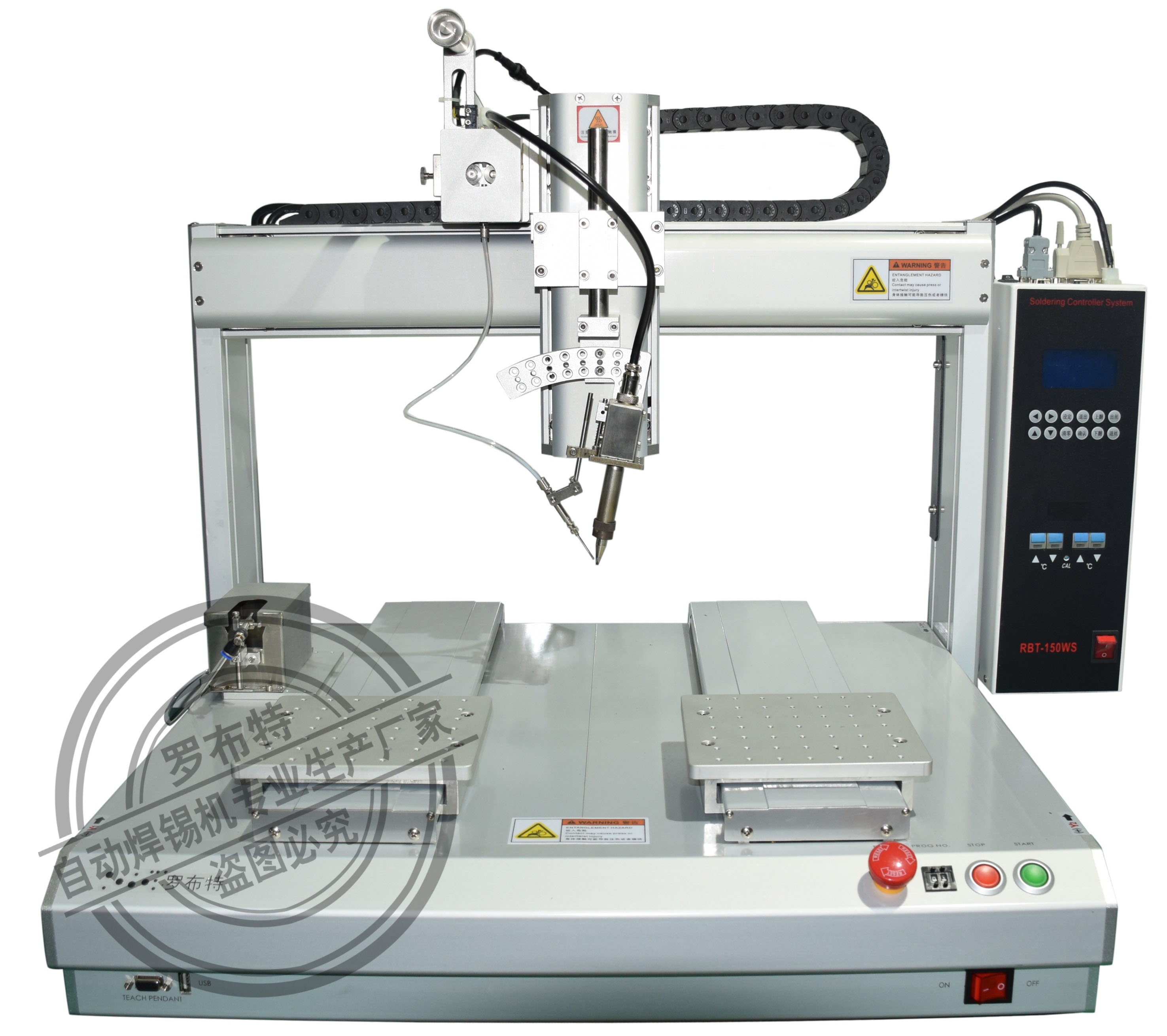 供应深圳市罗布特USB连接器自动焊锡机，焊锡加工一站式解决方案图片