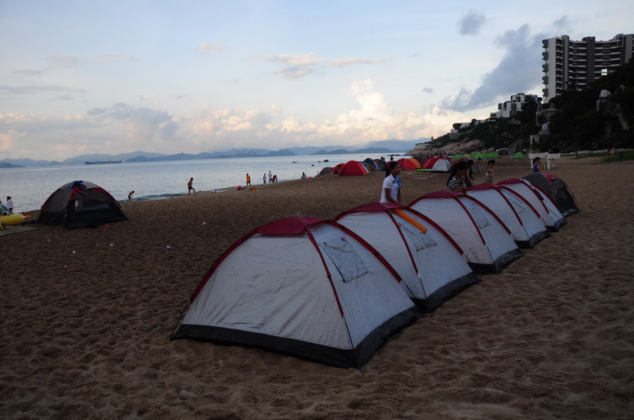 供应用于旅游的两日游南澳西冲沙滩露营 烧烤 篝火晚会 听浪看日出