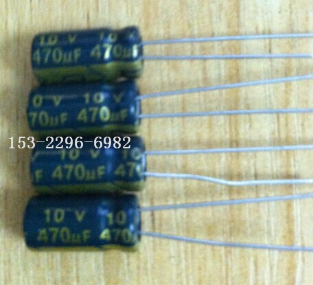 供应高频低阻直插电解电容470UF25V 10X13厂家直销图片