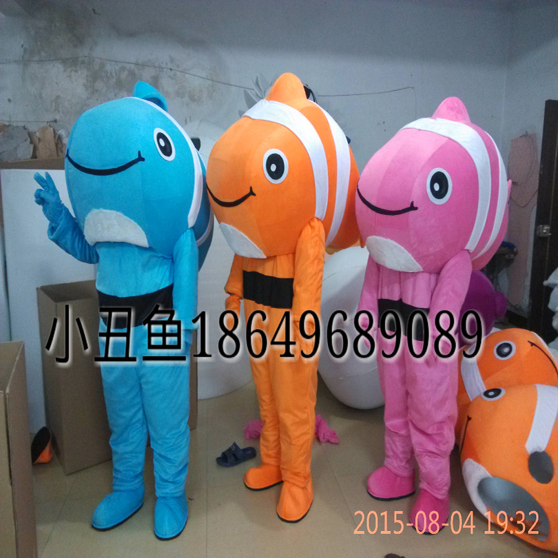 小丑魚人偶服裝卡通人偶服裝圖片