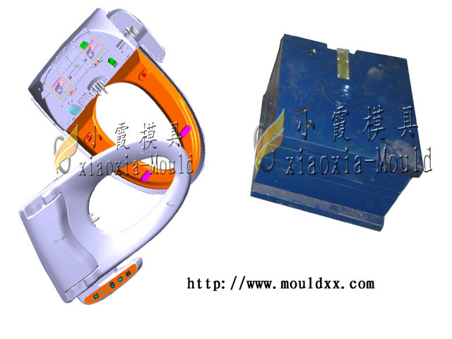 黄岩定制抽水马桶外壳塑料模具生产