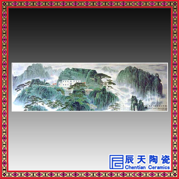 瓷板画定做批发定做大型陶瓷壁画手绘景德镇陶瓷装饰瓷板画供应瓷板画厂家图片