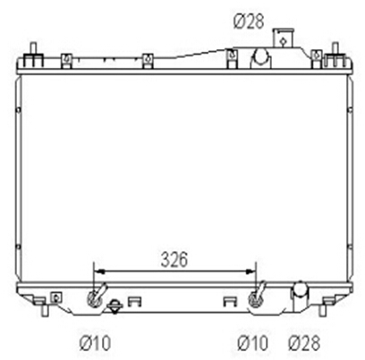 供应高品质胀管本田汽车水箱散热器19010-PLM-A51