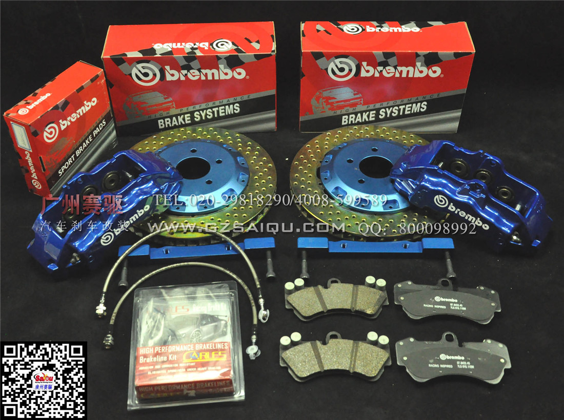 供应用于刹车的揽胜升级brembo六活塞刹车图片