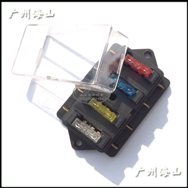 供应用于电路保险盒的生产4路保险丝盒 汽车改装专用配件图片