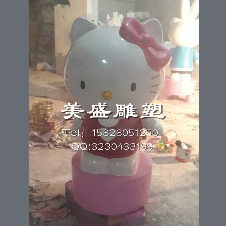 供应迪士尼卡通公仔迪士尼卡通公仔helloKitty猫玻璃钢迪士尼卡通公仔图片