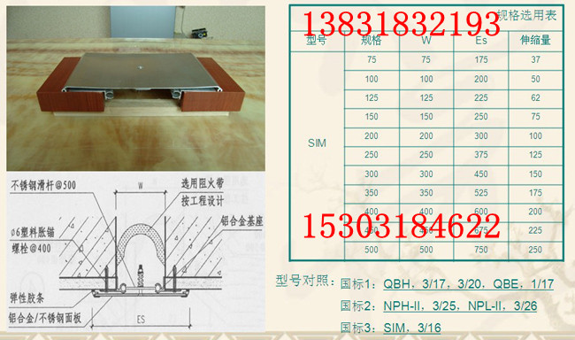 供应河北保定石家庄金属盖板SRM型变形缝装置