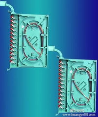 12芯一体化盘 一体化托盘 光纤熔纤盘 一体化模块