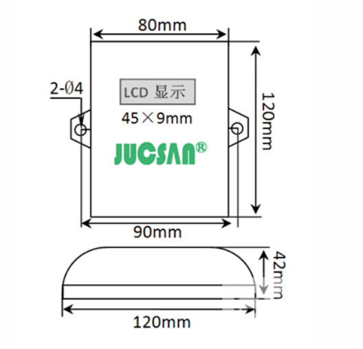 供应JCJ100S壁挂式温湿度变送图片