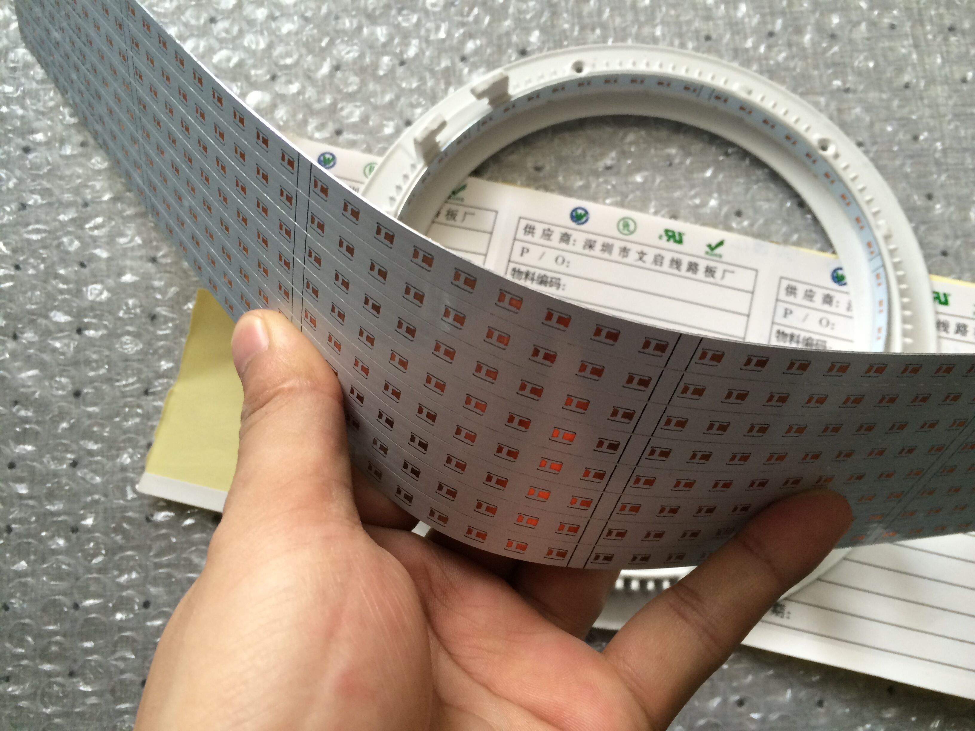 供应用于LED配件的led拉布灯箱灯条PCB