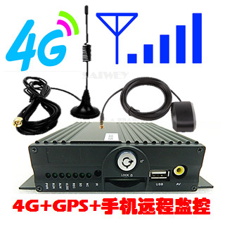 供应用于监控的3G4G高清四路SD卡车载录像机图片