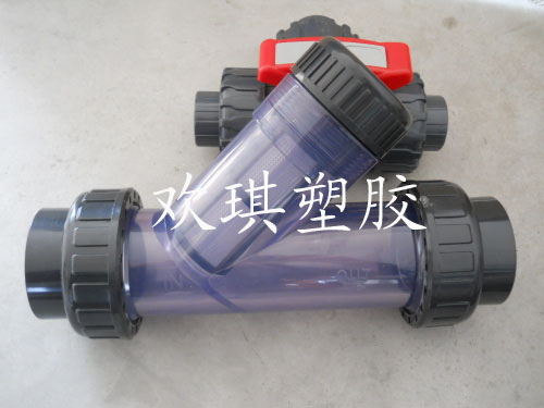 供应塑料Y型过滤器-双活接Y型过滤器