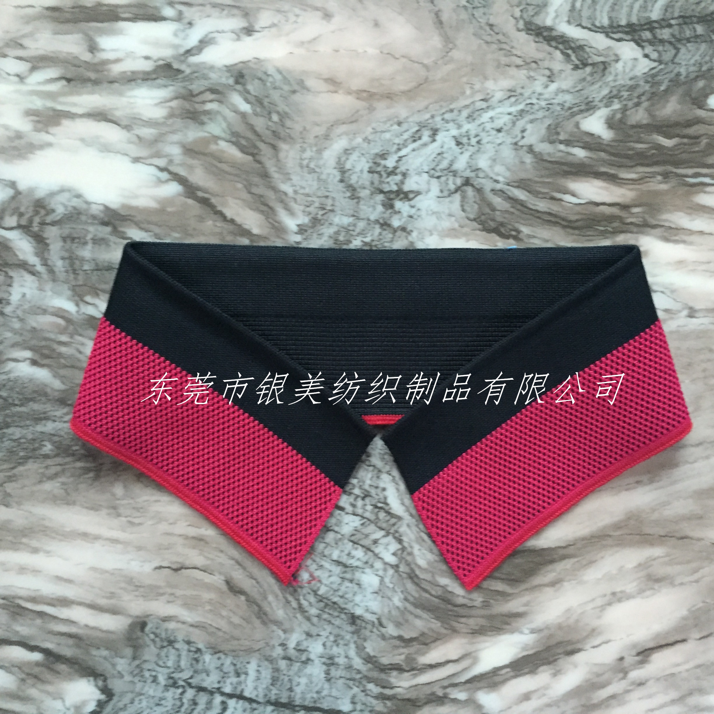 供应用于服装用布|POLO衫的提花扁机领/横机衣领图片