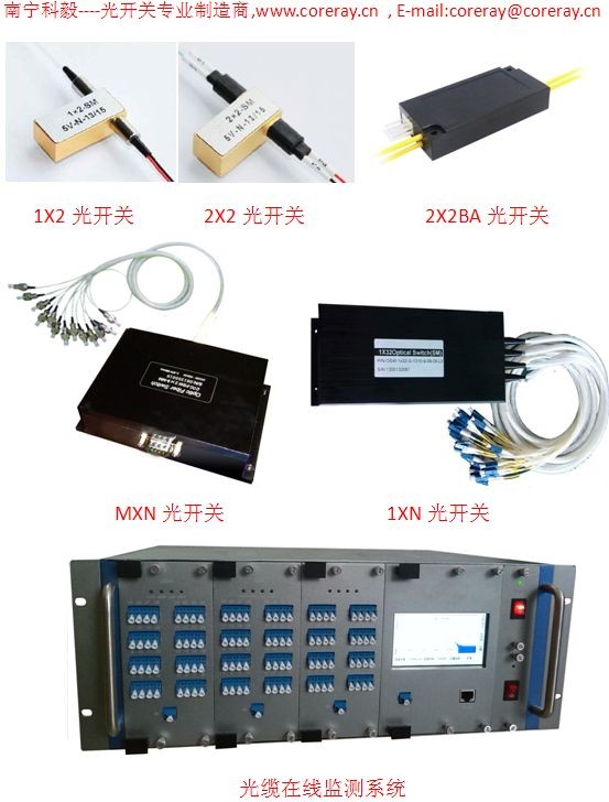 供应1x4光开关/1X8机械式光开关