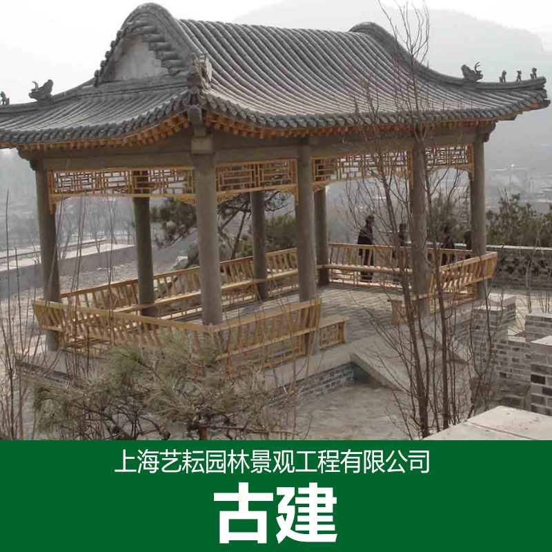 设计定制古建 仿古建筑景区园林古代建筑建材 古代风格木质建筑制造图片