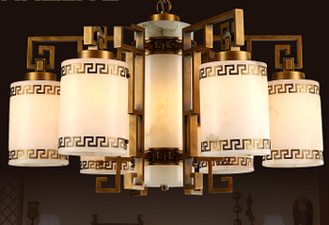 別墅會所法式全銅燈設(shè)計定制圖片