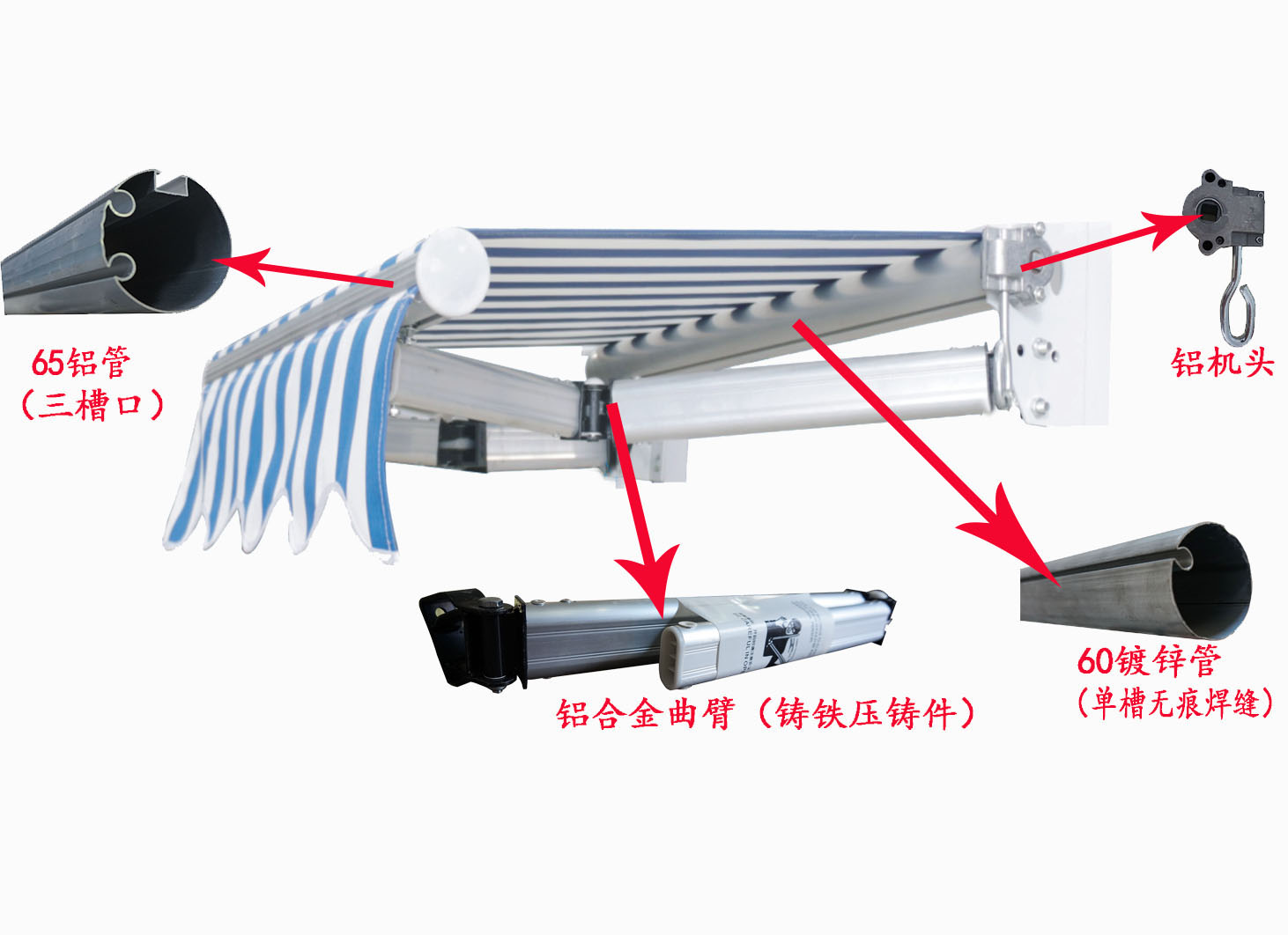 佛山爱可力遮阳篷材料厂图片