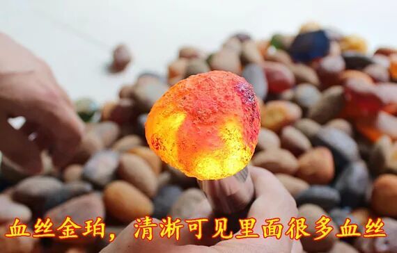 波羅的海人工合成高仿蟲珀原石圖片/波羅的海人工合成高仿蟲珀原石樣板圖 (3)
