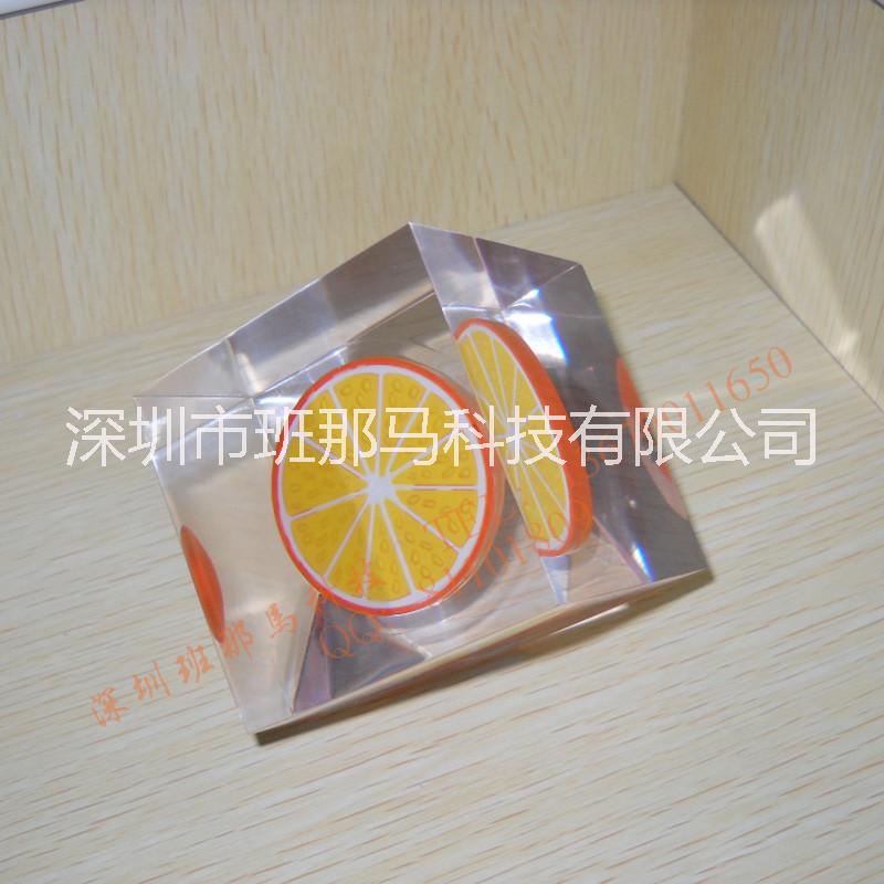 供应水晶胶内嵌工艺礼品，亚克力工艺品图片