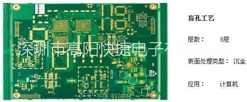 用于电子的深圳HDI板1-2介阻抗埋盲孔板  六层八层PCB样板手机主板,PCB二三介埋盲孔HDI 阻抗 六层八层PCB图片