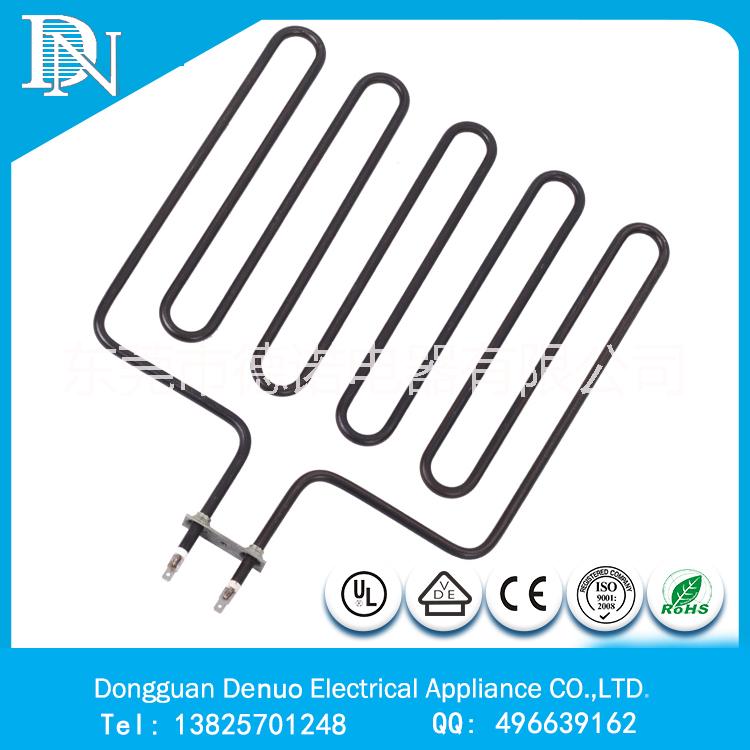 供应用于烤炉，烤盘|电烤箱|空气加热设备的高温干烧电热管不锈钢空气电加热管图片