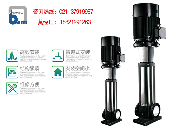 CDLF系列轻型不锈钢立式多级泵图片