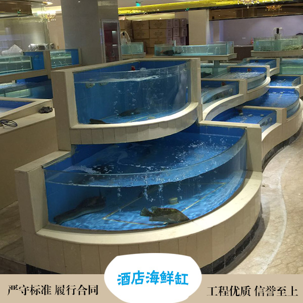 供应专业设计酒店海鲜缸 海鲜缸厂家定制 酒店水族箱价格图片