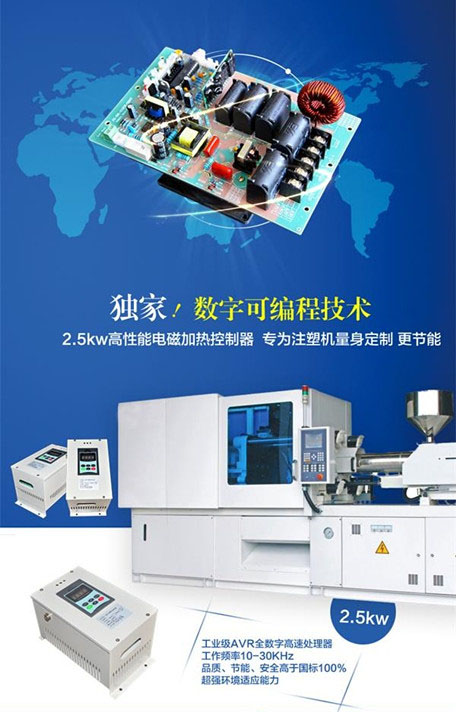 供应数字半桥2.5KW电磁加热控制器︱电磁加热器︱注塑机改造图片