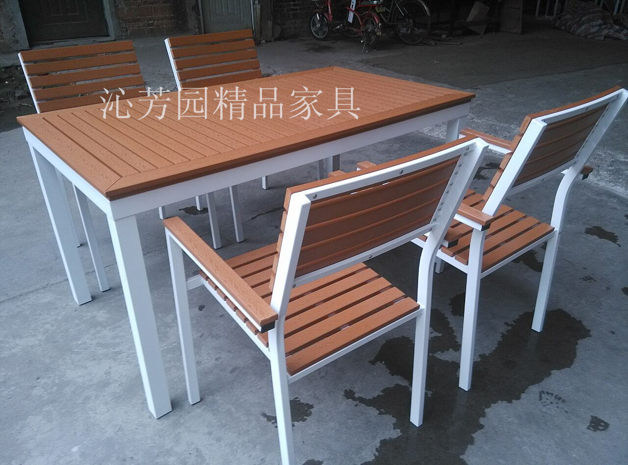戶外休閑家具塑木園林餐桌椅組合圖片/戶外休閑家具塑木園林餐桌椅組合樣板圖 (3)