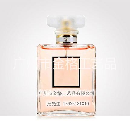 供应精美100ML女士品牌玻璃香水瓶化妆品玻璃瓶香水瓶图片