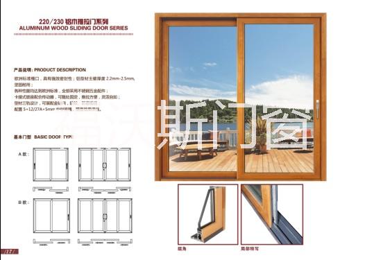 隔音节能铝木门窗代理加盟分销图片