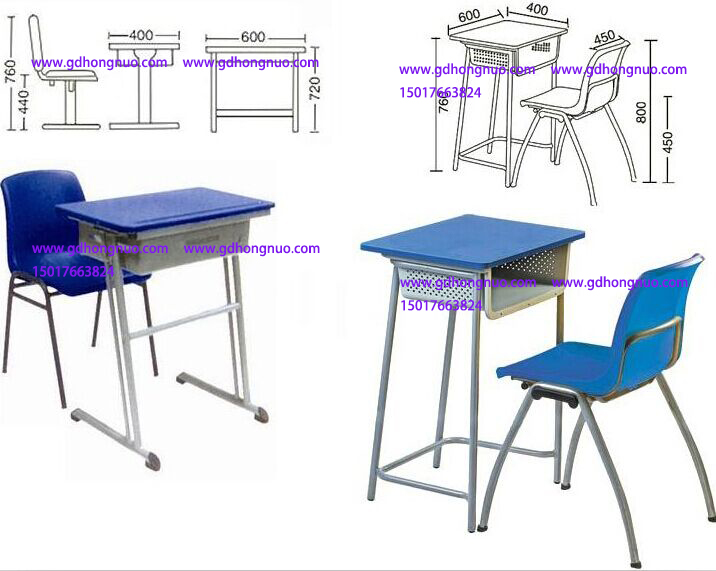 供应用于学校使用的学生课桌椅子 学习桌椅子