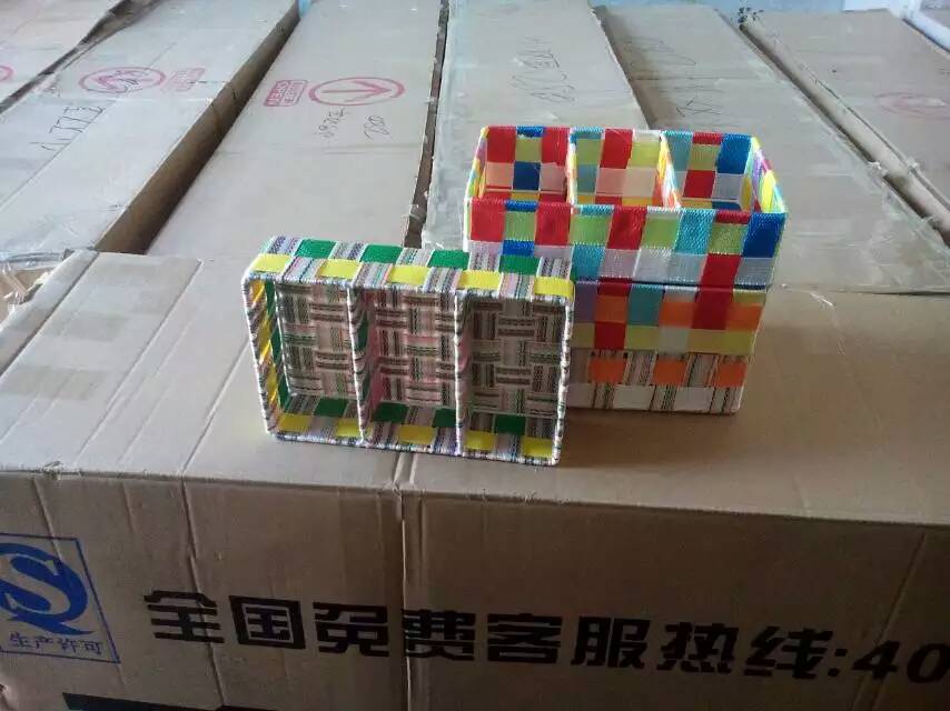 雙排三分格收納筐圖片