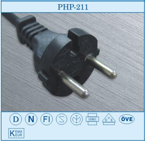 供应用于家用电器|厨房电器|医疗器械的德国VDE认证电源线插头