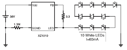 LED灯条恒流IC XZ1010图片