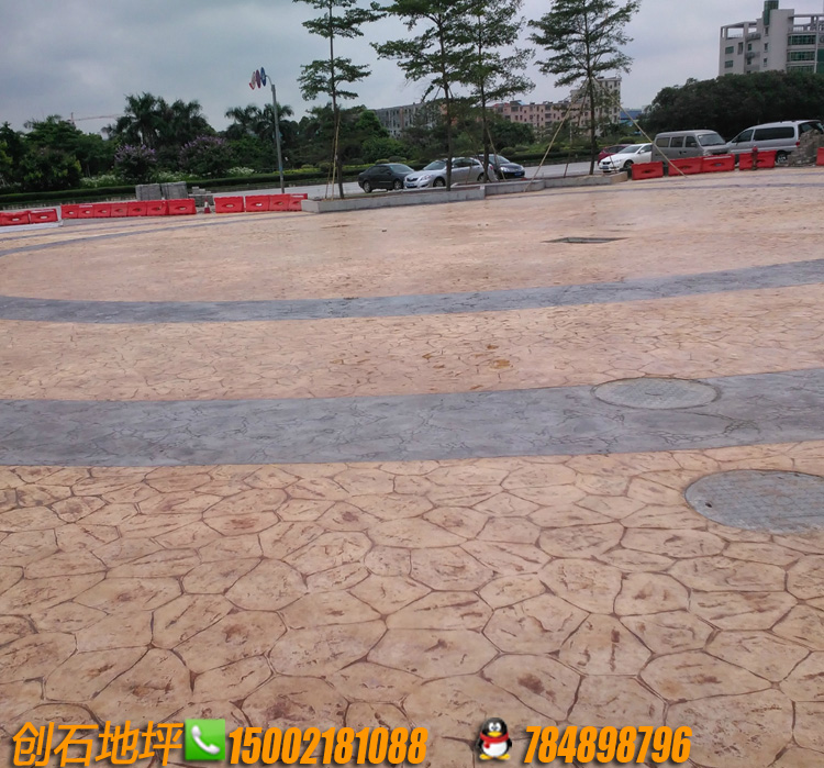 混凝土壓印地坪，混凝土壓膜地坪圖片