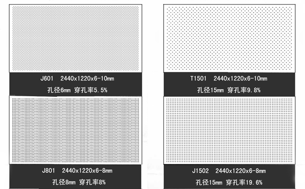 嘉兴穿孔石膏吸声板图片