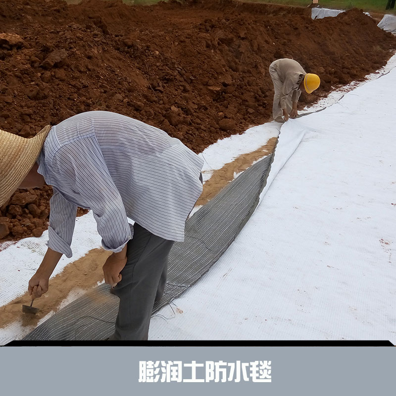 膨润土防水毯 防渗漏复合毯 土工覆膜防水毯 膨润土防渗垫图片