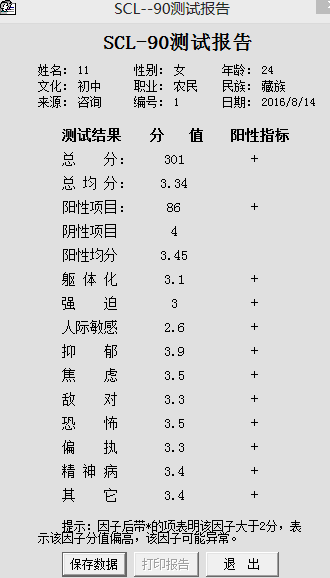 盐城市供应：scl-90心理评定量表厂家供应：scl-90心理评定量表 心理测验软件 心理测试 心理咨询师考试