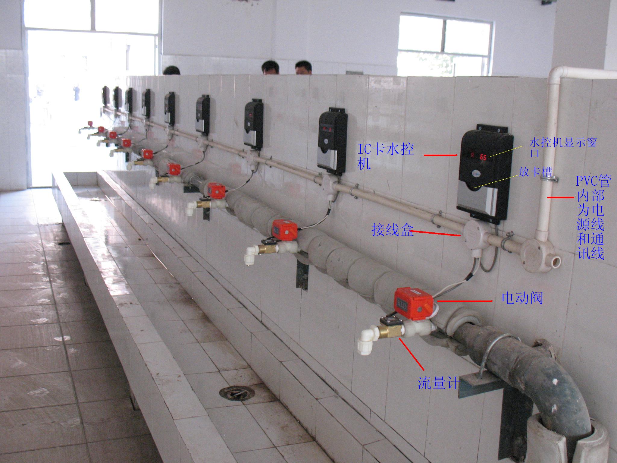 IC卡健身房冲凉淋浴刷卡节水器图片
