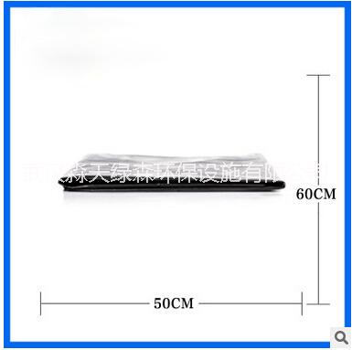 物业保洁垃圾袋50*60cm 武汉垃圾袋优质生产厂家直销 黑色平口垃圾袋50*60cm图片