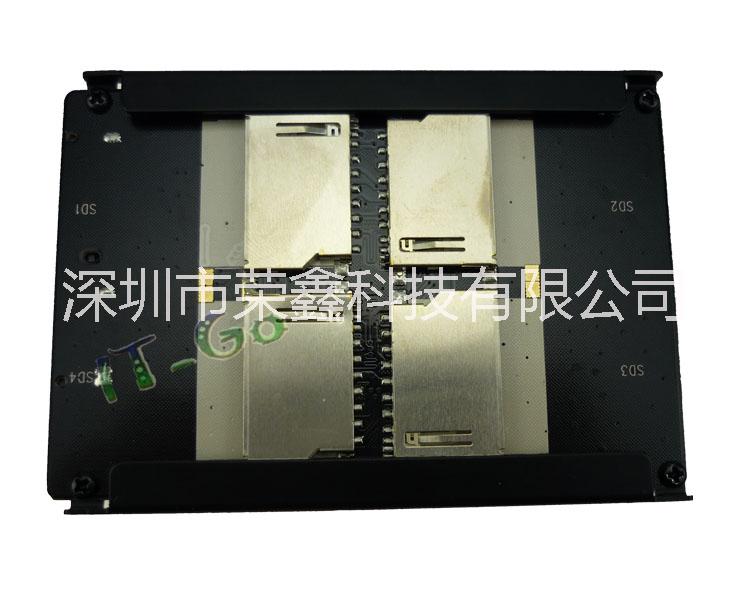 SD转SATA硬盘转接卡 4个SD卡自制SATA 组RAID SSD固态硬盘阵列卡