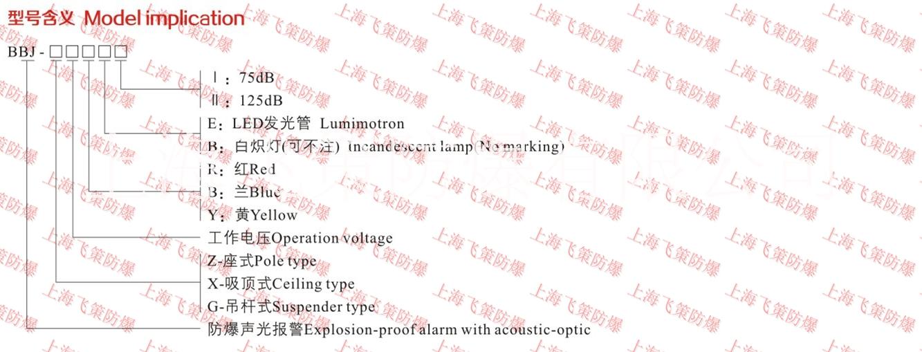 防爆声光报警器BBJ防爆声光报警器24V/220V   LED光源 上海飞策防爆