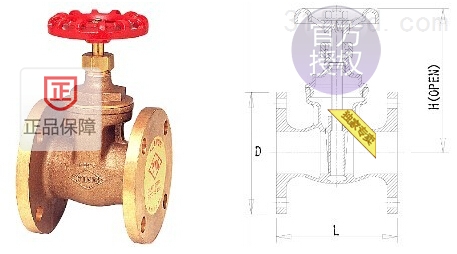 FIG.465东光RING青铜法兰闸阀_台湾进口闸阀