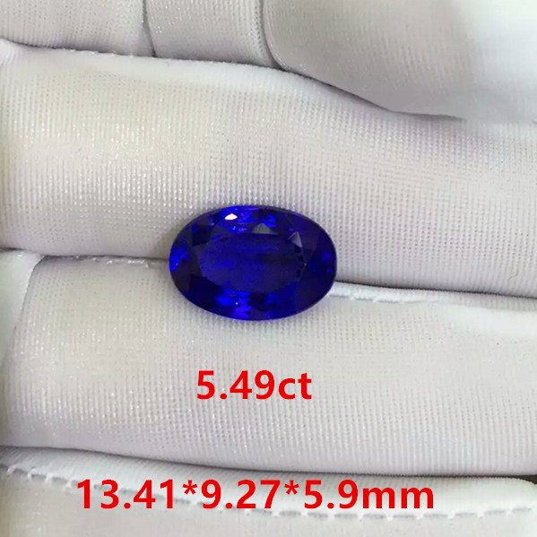 5.49克拉橢圓形坦桑石戒面圖片/5.49克拉橢圓形坦桑石戒面樣板圖 (2)