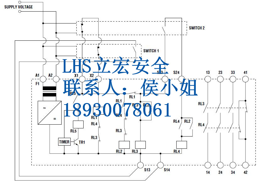 TS-10急停开关生产厂家/STI磁感应开关｜LHS立宏安全连锁开关图片