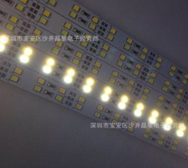 厂家直销双排led硬灯带 高亮珠宝手机展柜台专用led灯条 高压2835硬灯条 2835双排led硬灯带图片