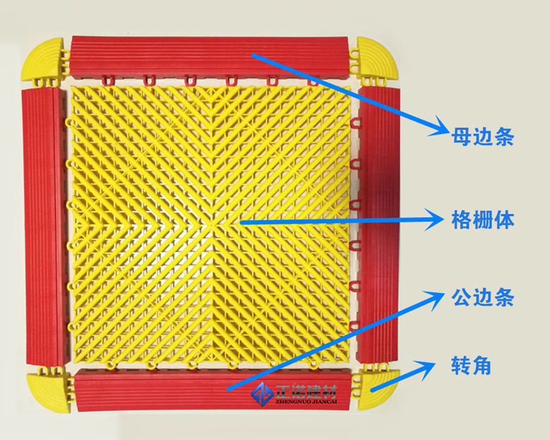 洗车房塑料拼接格栅板高分子4s店图片